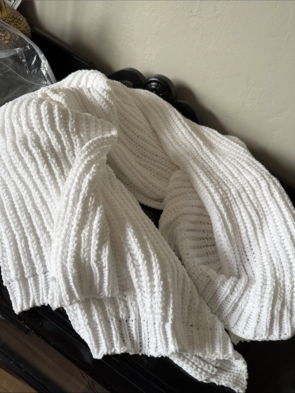 West Elm Chenille Ribbed Throw